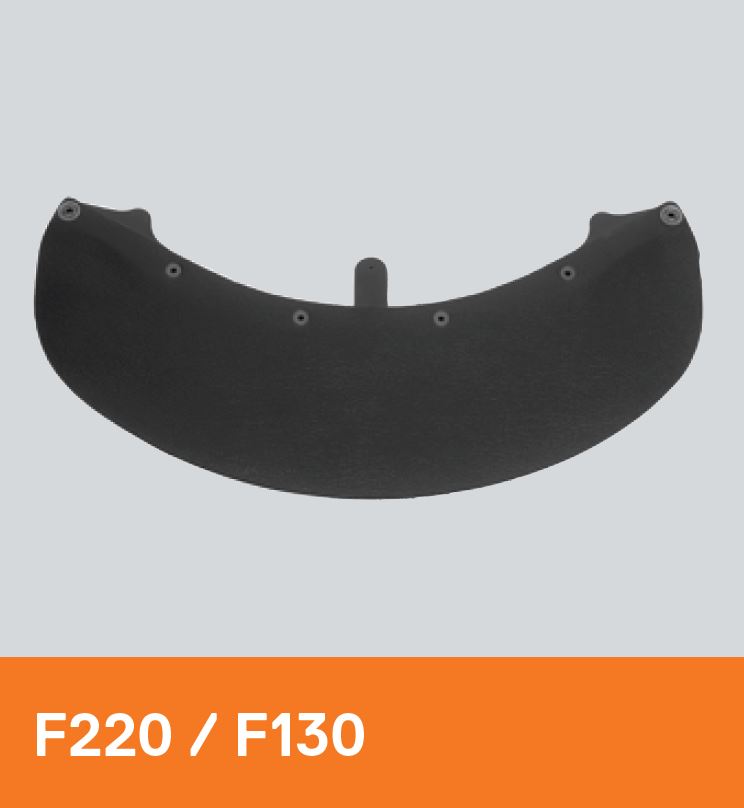 Nackenschutz, Leder mit Halteband für F210/F220, schwarz für Schuberth F220