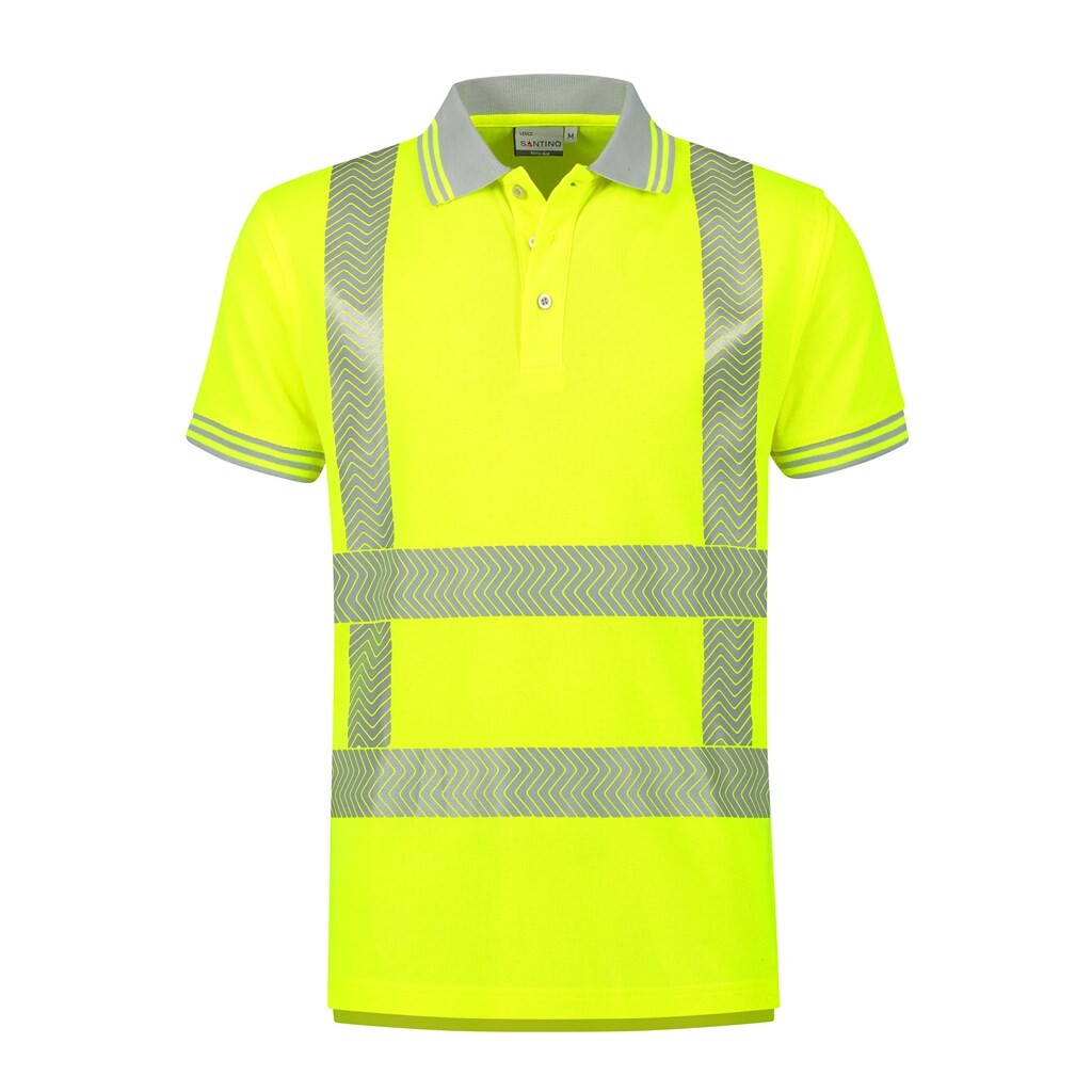Santino Poloshirt Venice - Fluor Yellow - HiVis-Line
