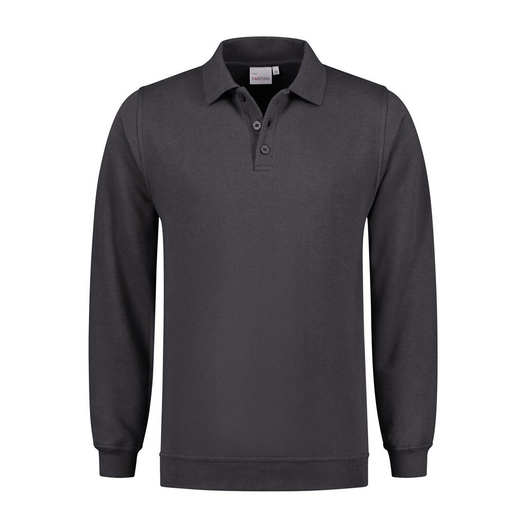 Santino Polosweater Robin - Graphite 5XL - Basic Line