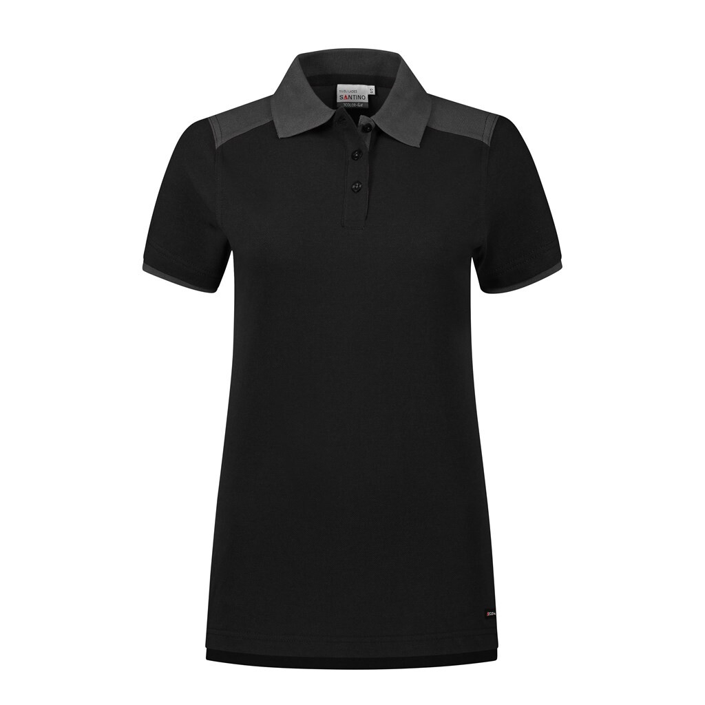 Santino Poloshirt Tivoli Ladies - Black / Graphite XXL - 2 Color-Line