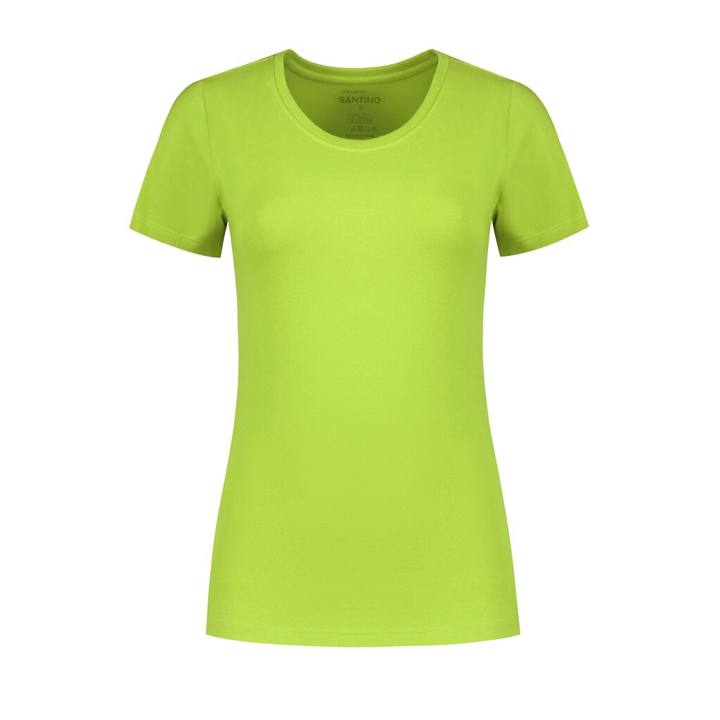 Santino T-shirt Jive Ladies C-neck - Lime XL - Basic Line