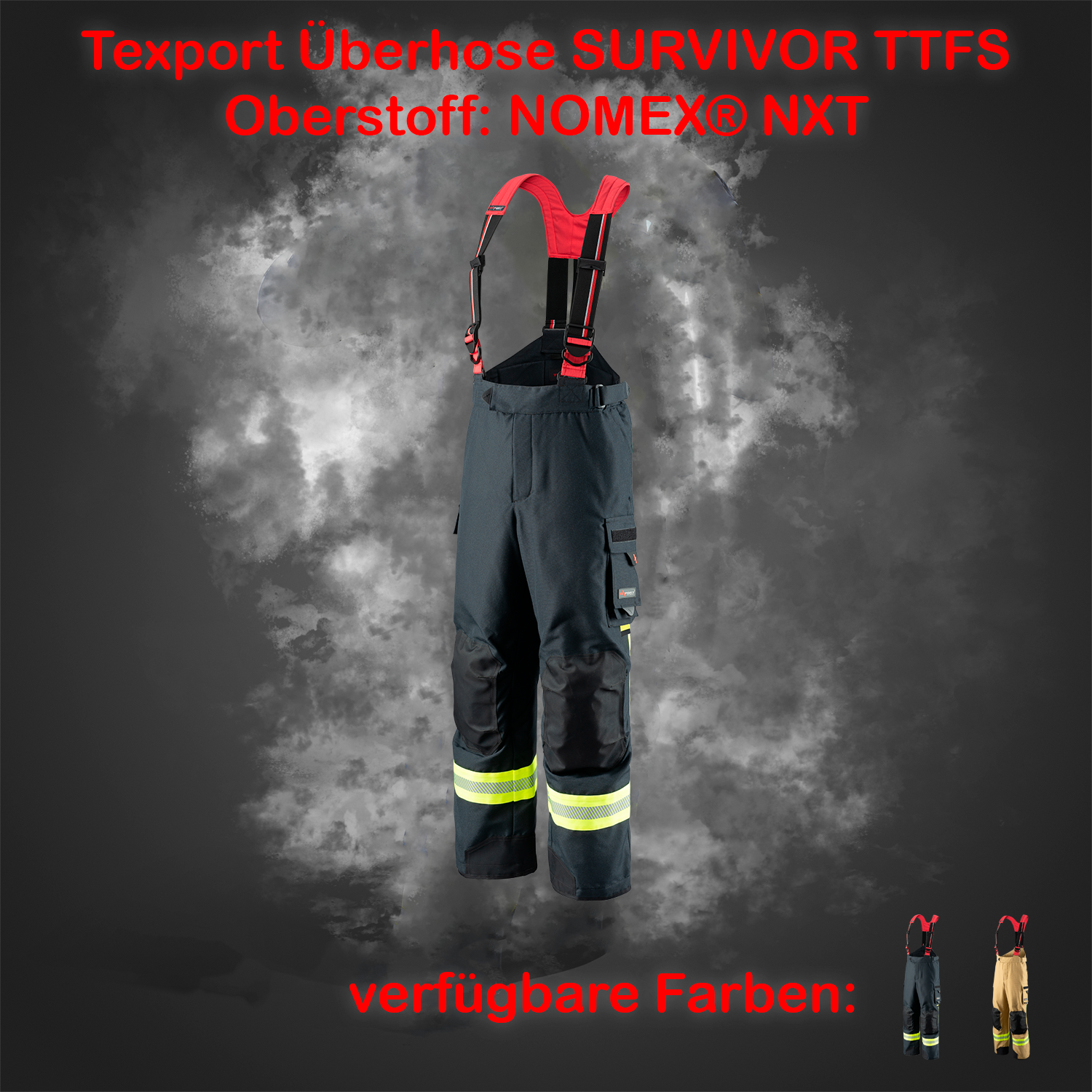 TEXPORT Fire Survivor Hose TTFS - gold - NOMEX® NXT - X-Treme® light - Funktion: DRAG - Größe: L-3