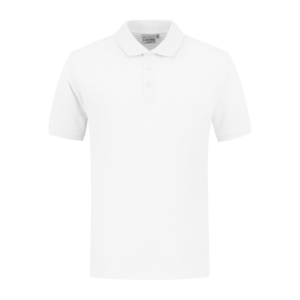 Santino Poloshirt Leeds - White 7XL - Advance