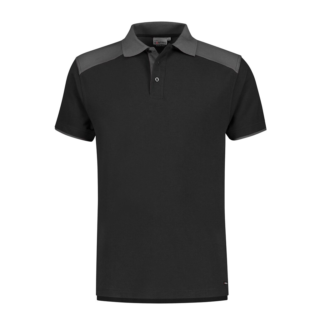 Santino Poloshirt Tivoli - Black / Graphite - 2 Color-Line