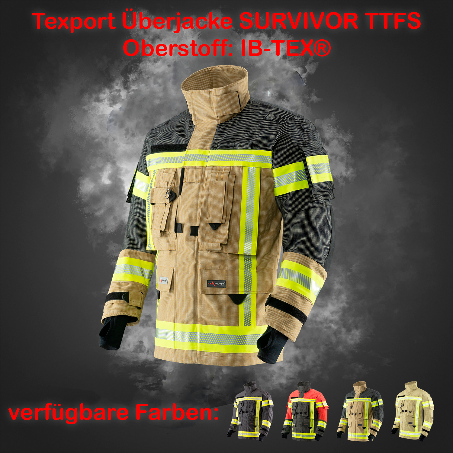 TEXPORT Fire Survivor Jacke TTFS - dunkelblau - IB-TEX® - X-Treme® light - Funktion: Bear - Größe: L-6