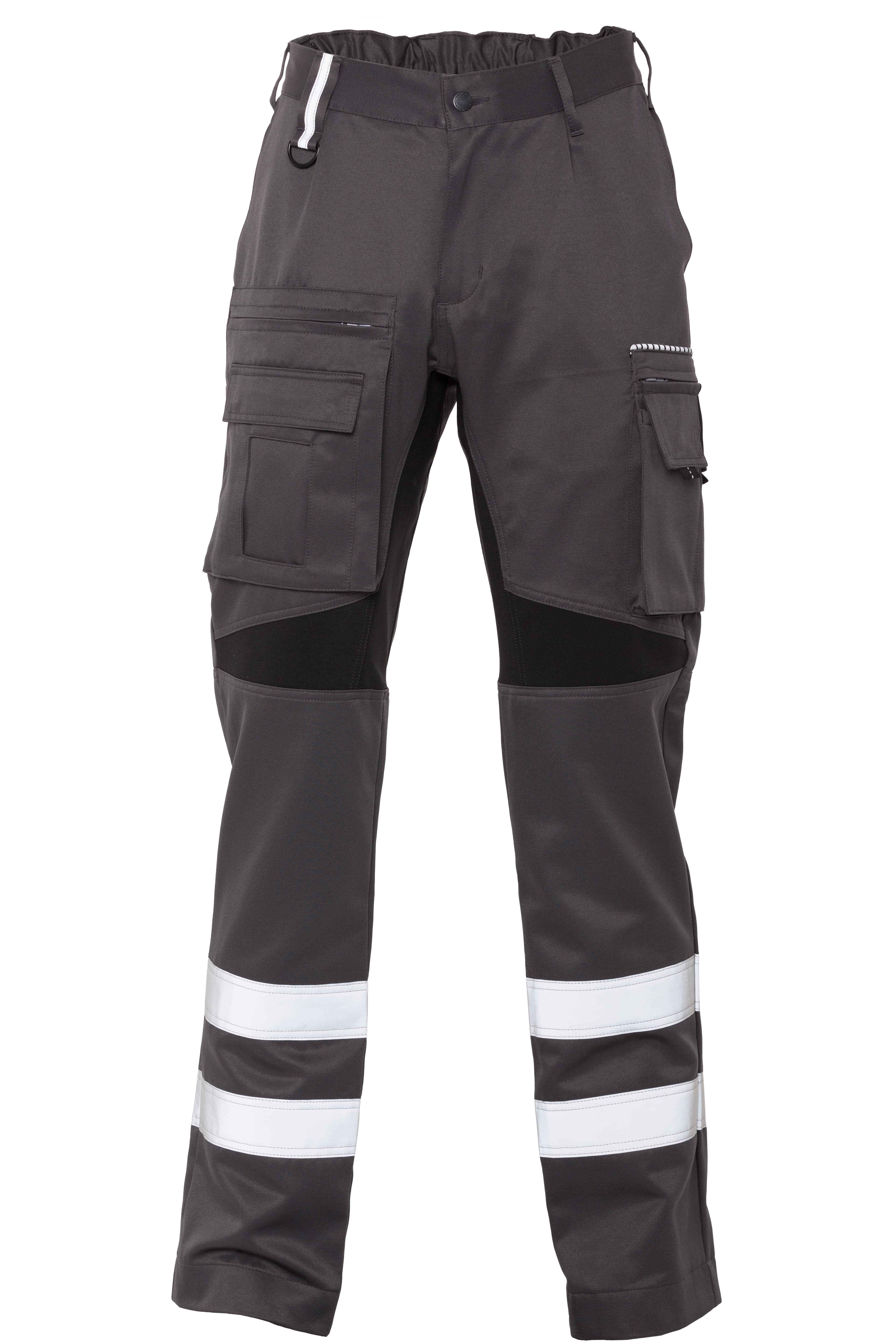 Rescuewear Unisex Hose 33406 Advanced Grau mit Stretch Schwarz