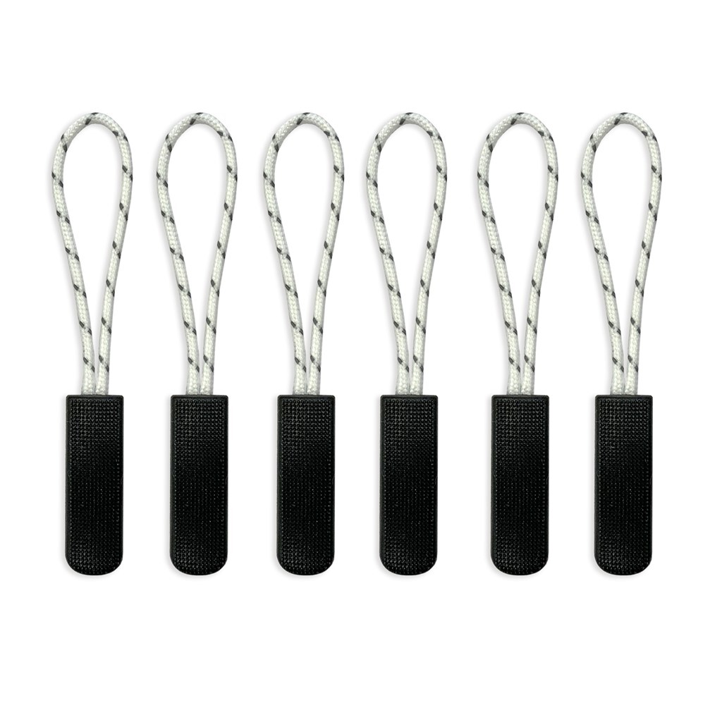 Santino Zipper puller without logo - White / Black 6x One Size - Basic Line