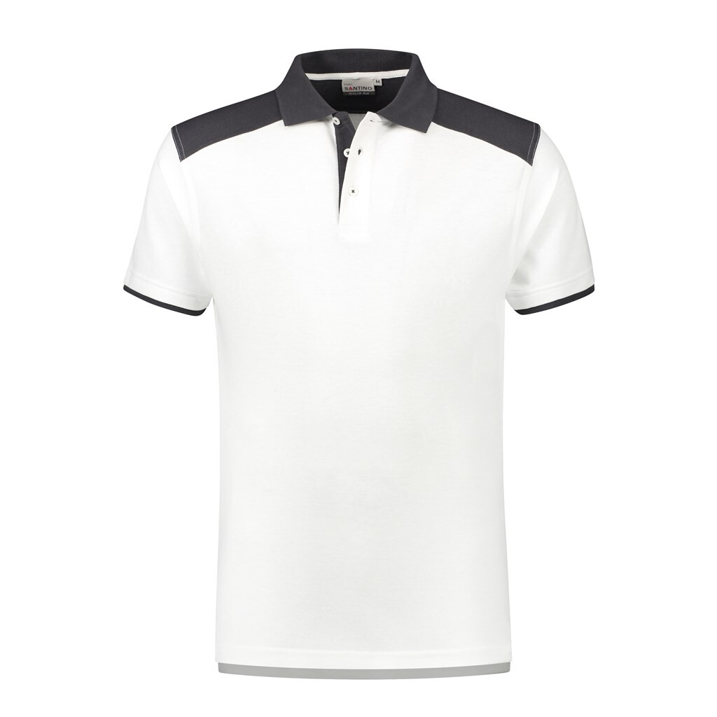 Santino Poloshirt Tivoli - White / Graphite XL - 2 Color-Line