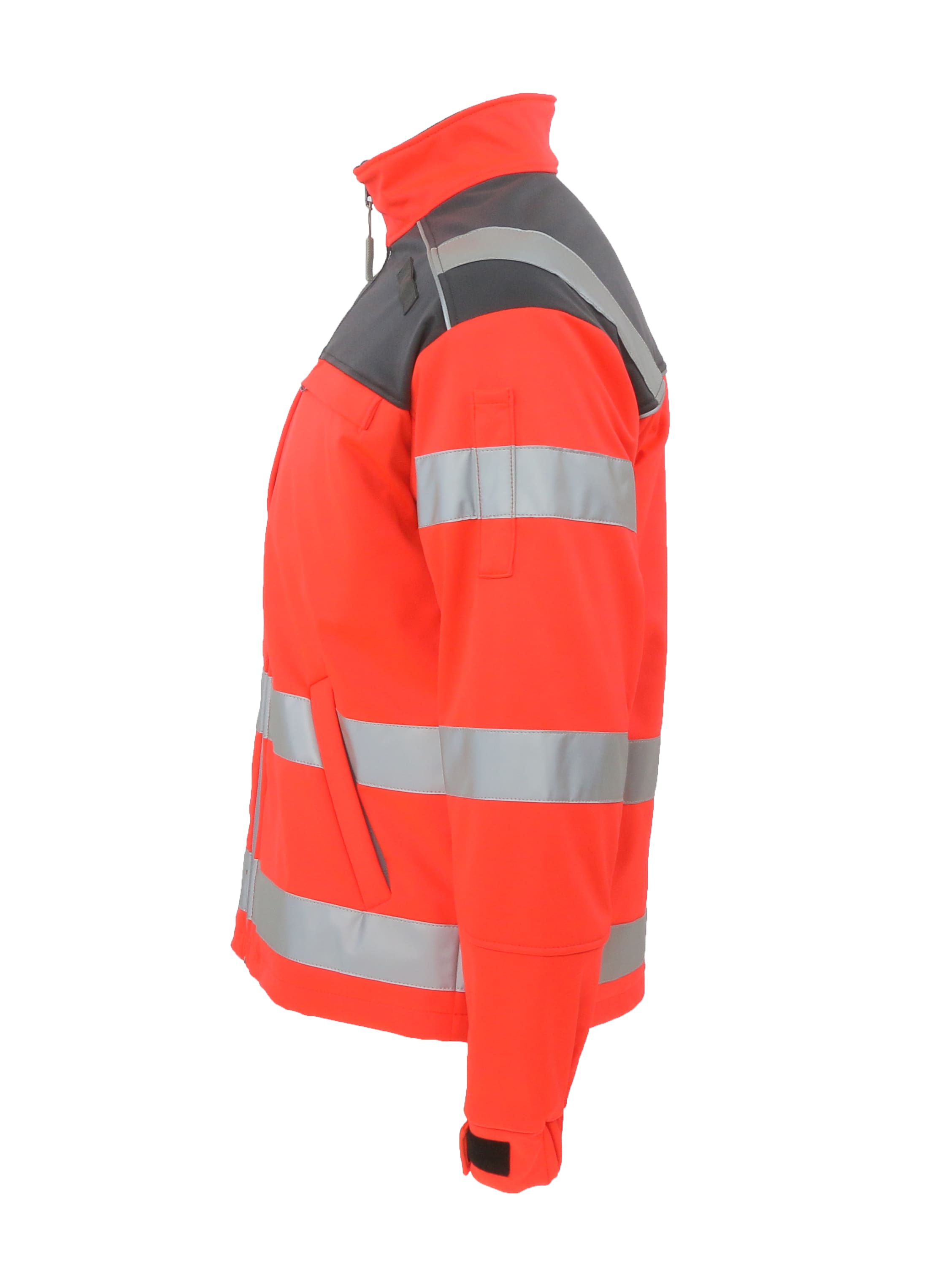 Rescuewear Softshelljacke Dynamic DRK HiVis DRK Neon Rot / Grau (Neu!!) - L