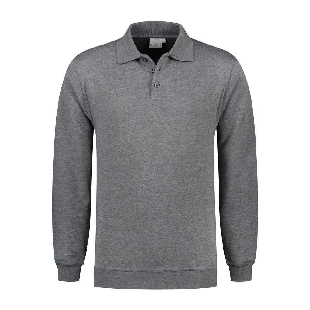Santino Polosweater Robin - Dark Grey S - Basic Line