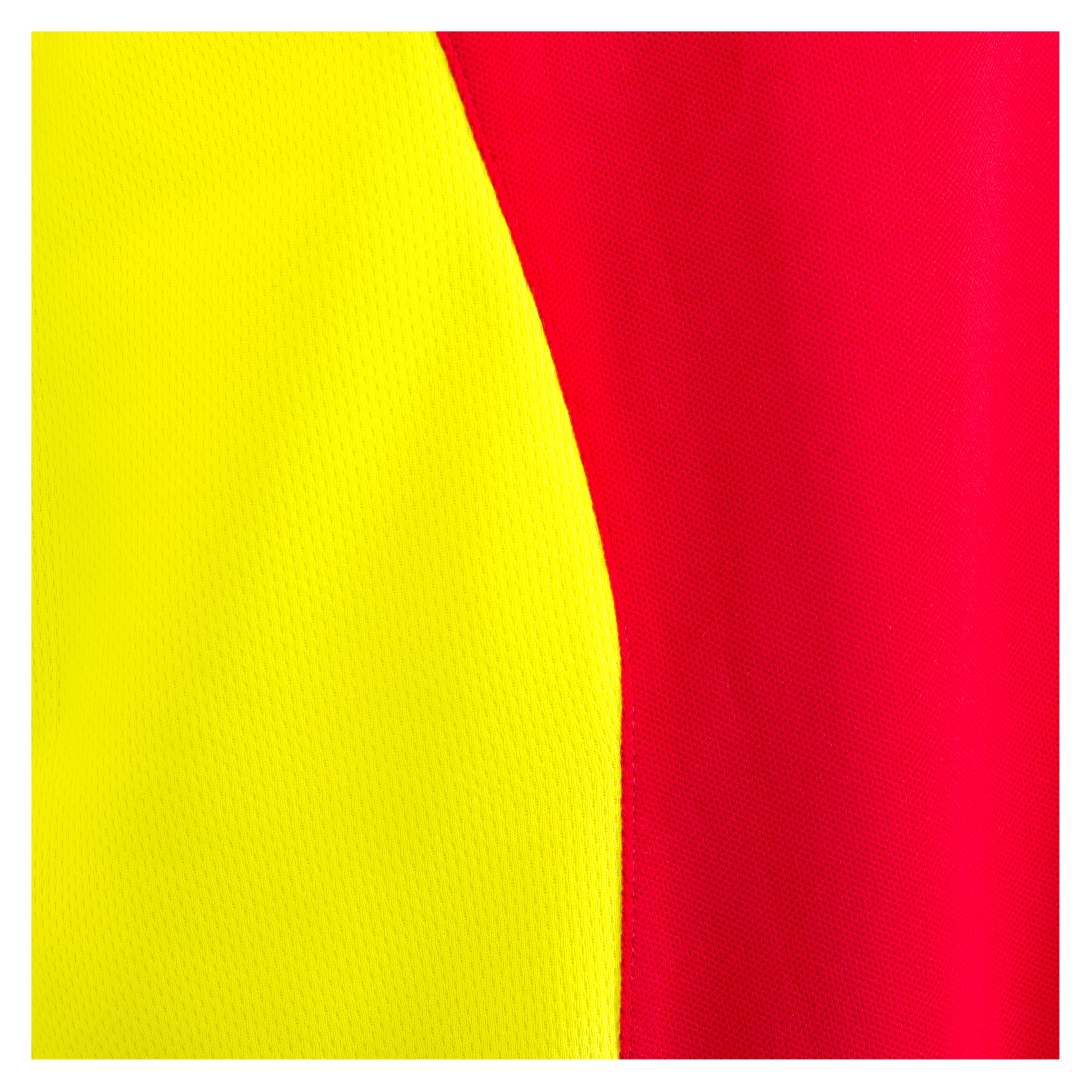 Rescuewear Poloshirt kurze Ärmel Dynamic Rot / Neon Gelb - XS