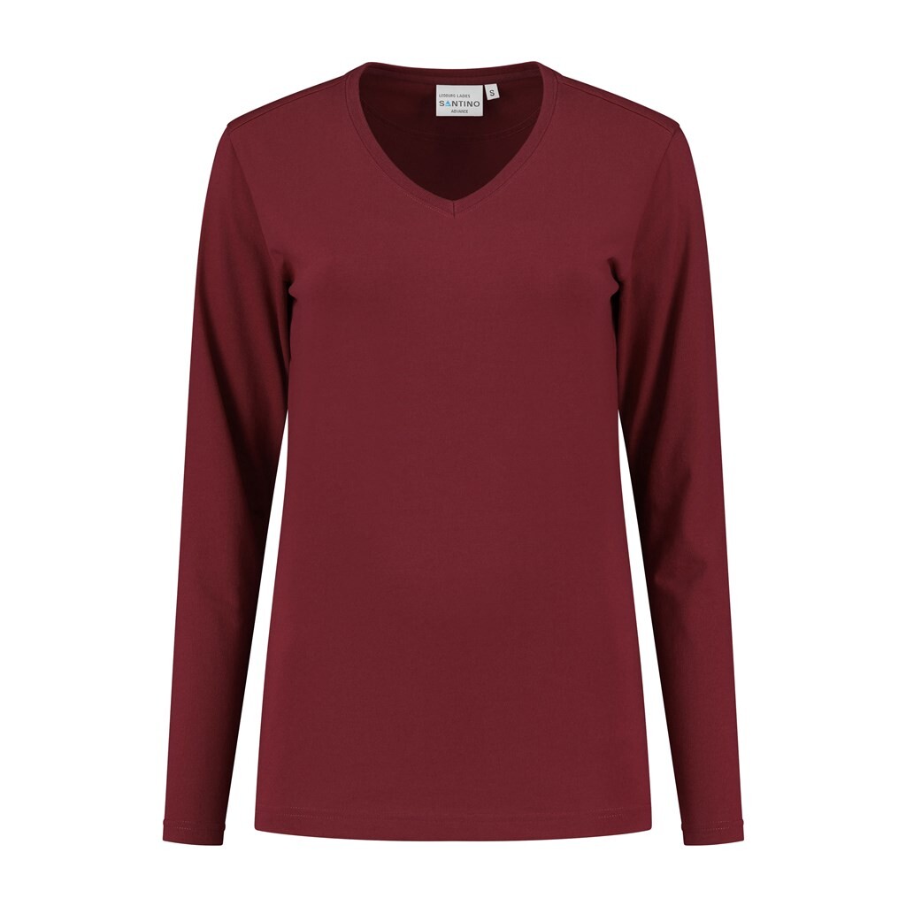 Santino T-shirt Ledburg Ladies - Burgundy XS - Advance