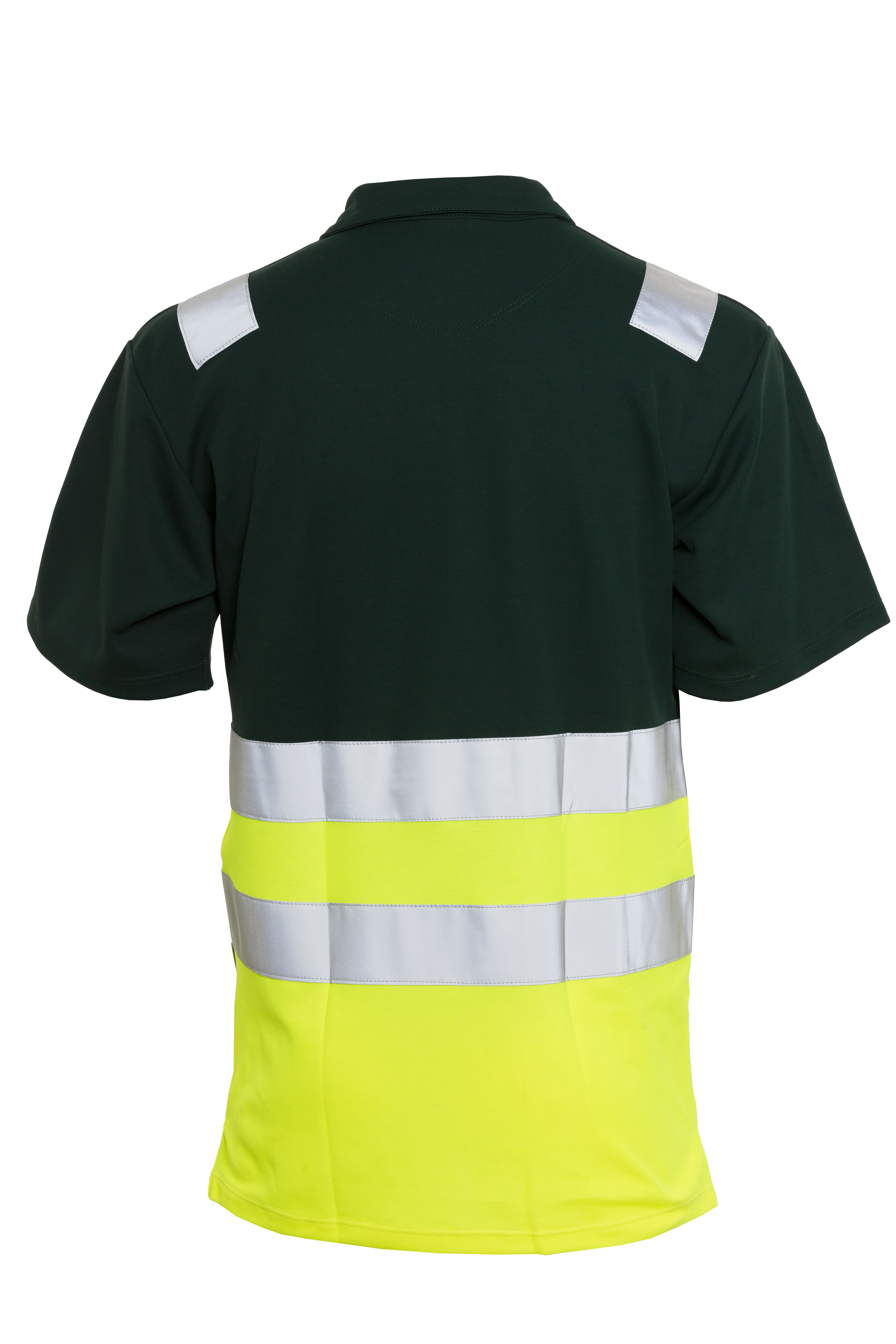 Rescuewear Poloshirt kurze Ärmel HiVis Klasse 1 Neon Gelb / Grün - L