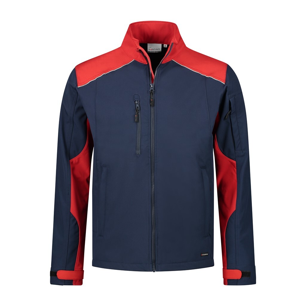 Santino Softshell Jack Tour - Real Navy / Red L - 2 Color-Line