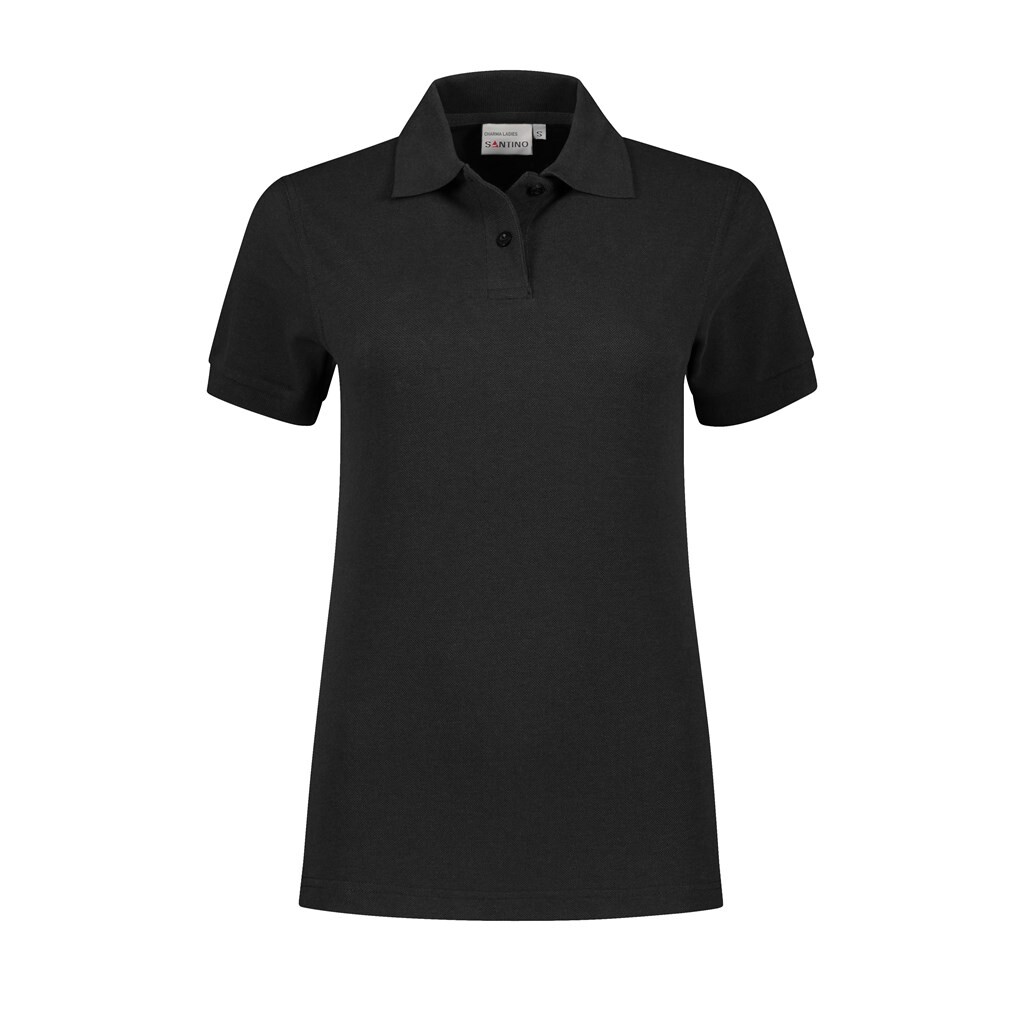 Santino Poloshirt Charma Ladies - Black L - Basic Line