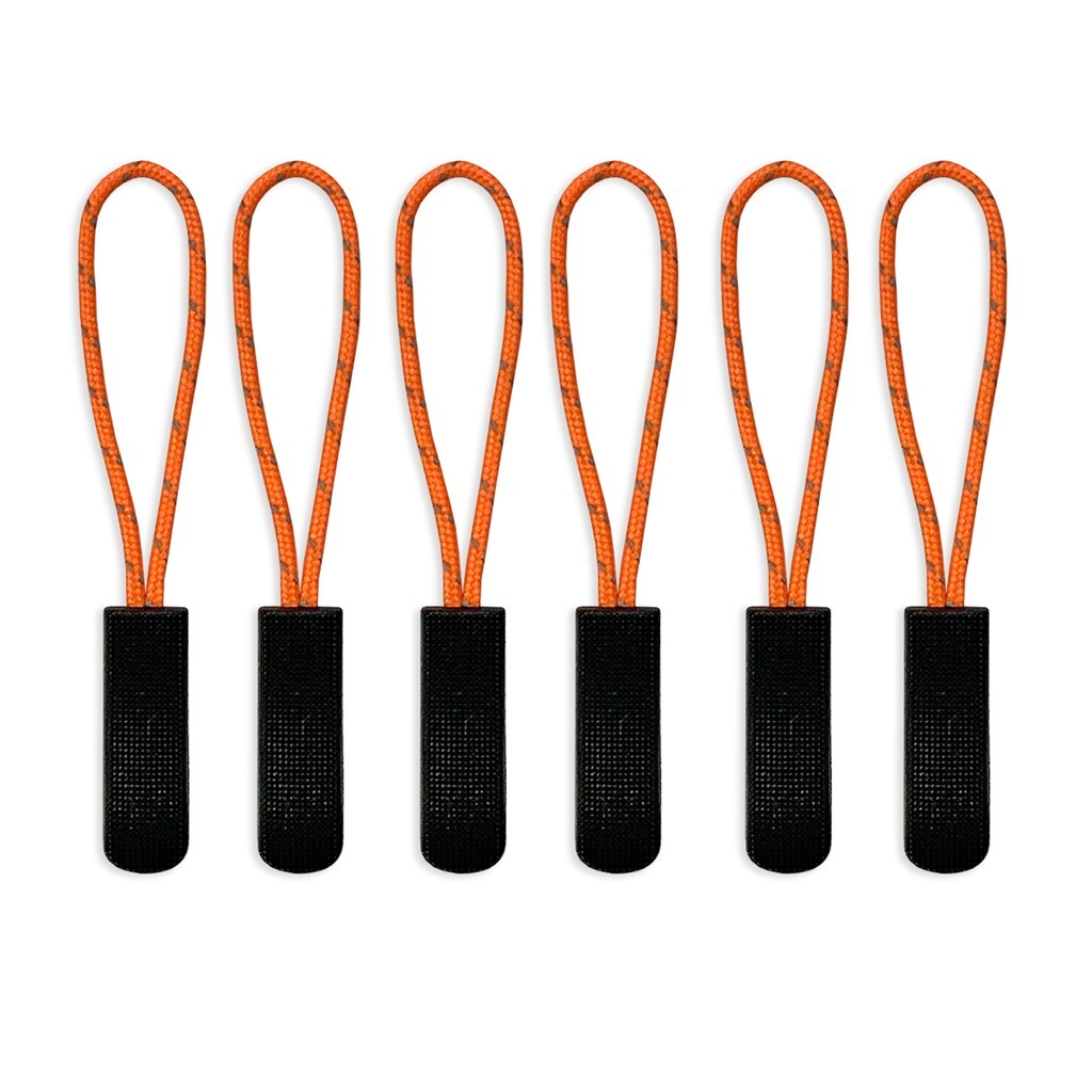 Santino Zipper puller without logo - Orange / Black 6x One Size - Basic Line