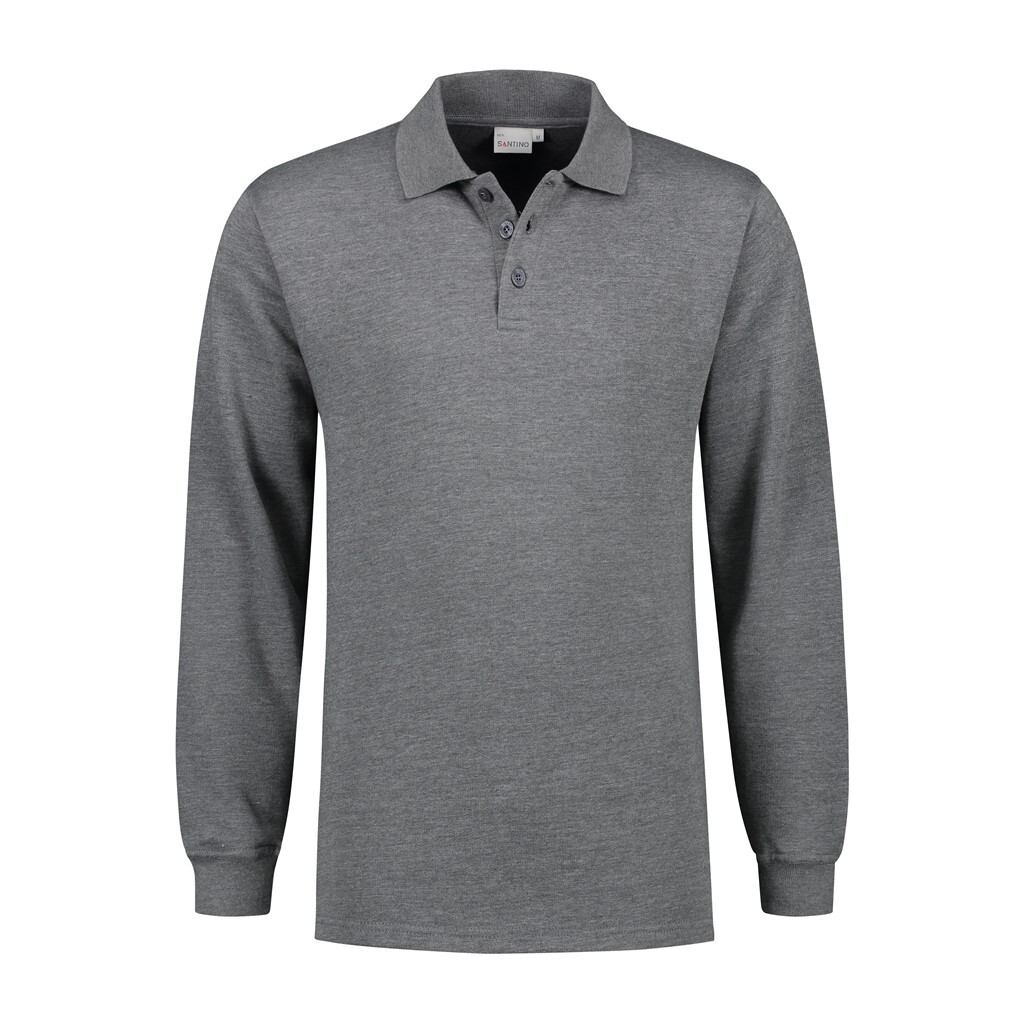 Santino Polosweater Rick - Dark Grey - Basic Line