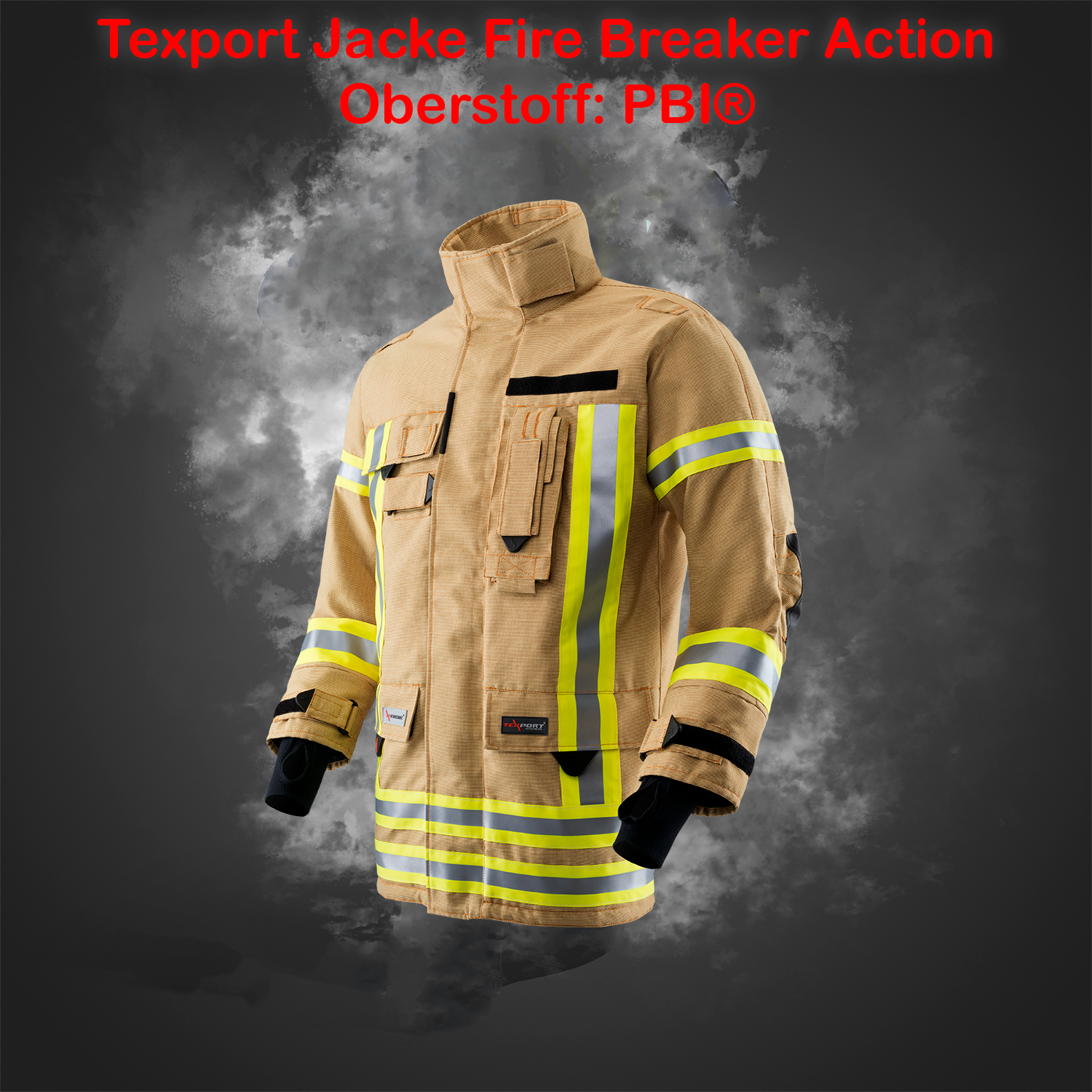 TEXPORT Fire Breaker Action NOVA Jacke - gold - PBI® Matrix - X-Treme® light - Größe: XS